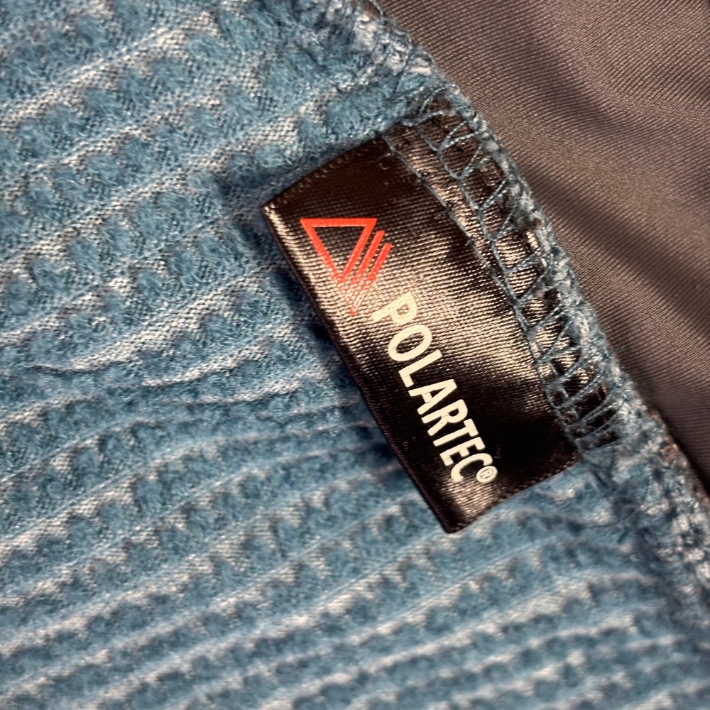 Cotopaxi Toliman Full Zip Hoodie Womens Medium Blue Wool Polartec Grid Fleece - Picture 7 of 10